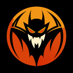 Poster - Halloween logo vector illustration