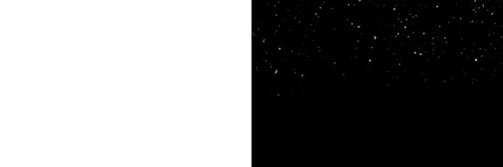Wall Mural - png falling snowflakes on contrasting backgrounds
