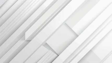 Wall Mural - Abstract White Geometric Background