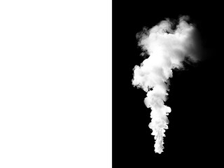 Wall Mural - png white smoke isolated background contrast