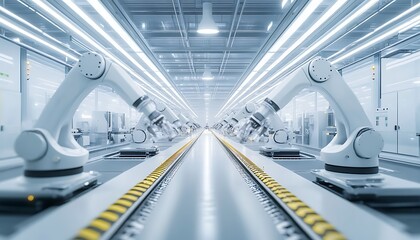 Poster - State-of-the-Art Automotive Parts Factory with Robotic Assembly and Precision Machinery