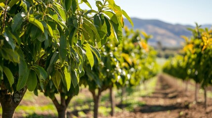 Wall Mural - Lush Orchard in Natural Light