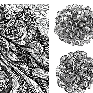 Beautiful Mandala Coloring Page Vector