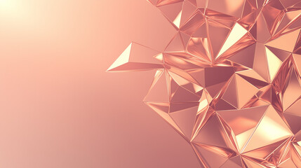 Poster - Abstract background of crystal triangles.