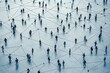 © dendyh7 - Simple people shapes connected by lines created with Generative AI