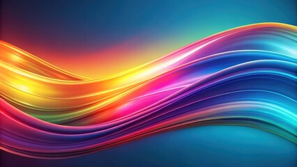 Wall Mural - Abstract gradient wave background with smooth flowing colors , gradient, wave, abstract, background, design, pattern