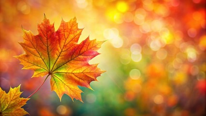 Wall Mural - Vibrant abstract maple leaf background with autumn colors , autumn, blaze, vibrant, abstract, maple leaf, background, fall