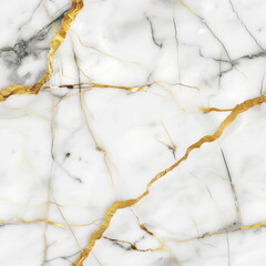 white marble background with golden line, pattern for seamless