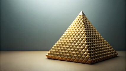 Wall Mural - abstract pyramid with exclusive texture, geometry, shape, design, architecture, futuristic, modern, abstract