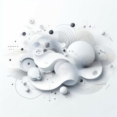 Poster - abstract white background modern design, background, banner, card, poster, template, elegant