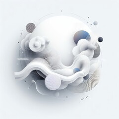 Poster - abstract white background modern design, background, banner, card, poster, template, elegant