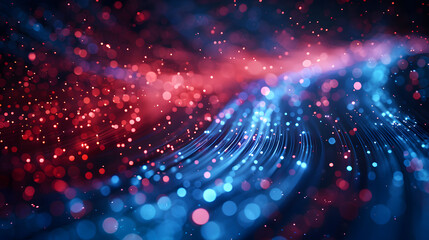 Wall Mural - abstract red and blue background