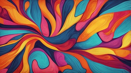 Poster - abstract vibrant bright colors background