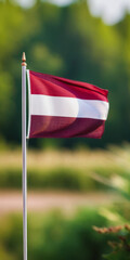 Poster - the flag of Latvia. holidays in Latvia