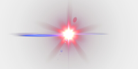 Wall Mural - glow effect. star sparkles on a transparent background. light effects, lens flares, sun flash with r