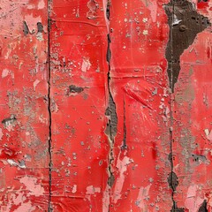 Poster - Red weathered wood