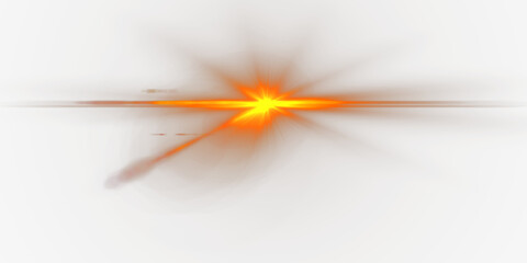 Wall Mural - glow effect. star sparkles on a transparent background. light effects, lens flares, sun flash with r