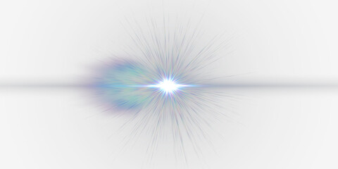 Wall Mural - glow effect. star sparkles on a transparent background. light effects, lens flares, sun flash with r