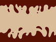 © Sunny March - Coffee or chocolate liquid texture. Cocoa splash vector background. Abstract liquid brown waves illustration.