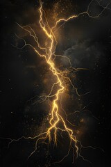 Wall Mural - Bright yellow lightning