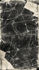 Canvas Print - Old, textured, black and white background