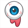 © alfatiharts - Halloween eyeball isolated on white background