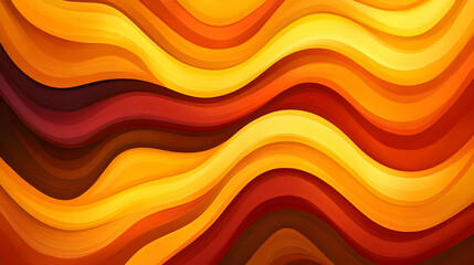 Wall Mural - Abstract Wavy Background with Vibrant Orange Yellow and Red Colors