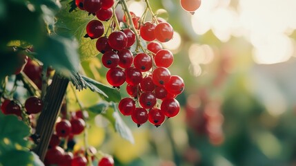 Wall Mural - Currants on garden branch