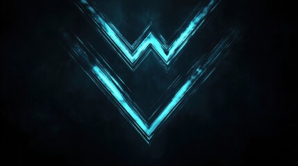 Aufkleber - A blue and white logo with a wavy design
