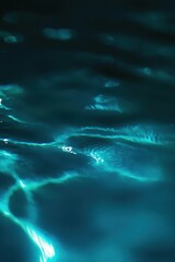 Poster - Ripples on a dark blue water surface