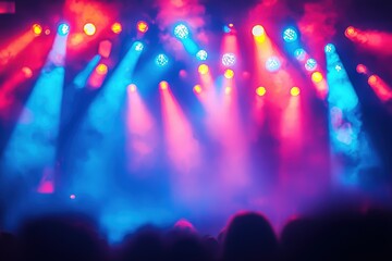 Wall Mural - Colorful stage lights