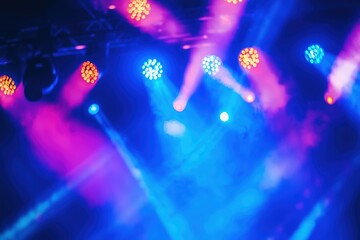 Canvas Print - Stage lights at a concert