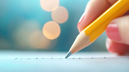 Poster - a student uses a handwritten checklist to ensure that they have completed all of their assignments a