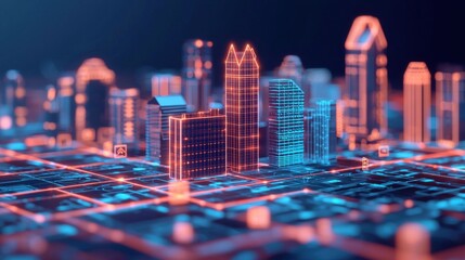Poster - Digital Cityscape.