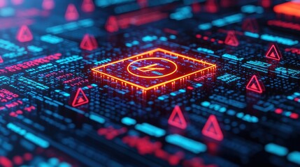 Aufkleber - Digital Lightning Symbol.