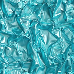 Poster - Abstract turquoise silk