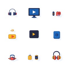 Aufkleber - Sleek Gradient Icon Set for Streaming Service Platforms