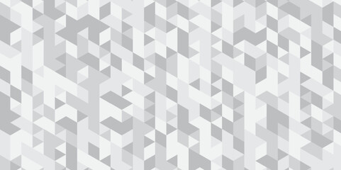 Wall Mural - Abstract triangle white and gray style graphic polygon square surface gradient tile concept tile beautiful triangular retro web paper texture.	
