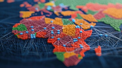 Poster - Global Network Map.