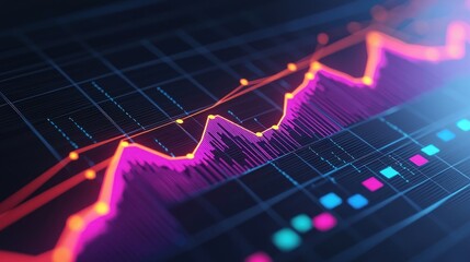 Leinwandbilder - Financial Data Chart.