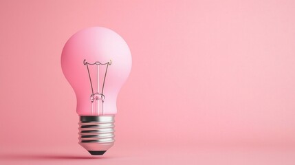Aufkleber - Pink Lightbulb Idea.