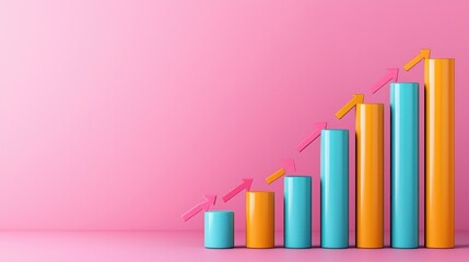 Aufkleber - Upward Trend Graph.
