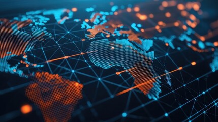 Poster - Global Network Map.