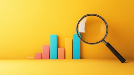 Leinwandbilder - Magnifying Glass Chart.
