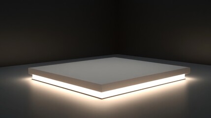 Poster - Illuminated square display podium