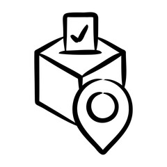 Sticker - Polling Station Icon