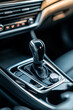© Emanuel - Car automatic gear or transmission gear level with double-clutch. Modern interior