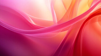 Poster - Colorful abstract illustration of flowing curves and gradients creating a vibrant background effect
