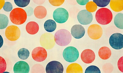 Wall Mural - A colorful background with many different colored circles