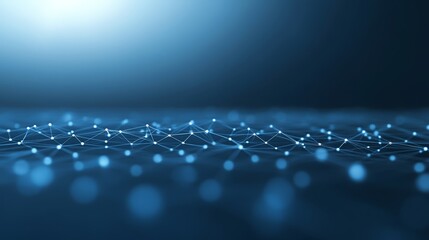 Abstract Blue Network Connection Background